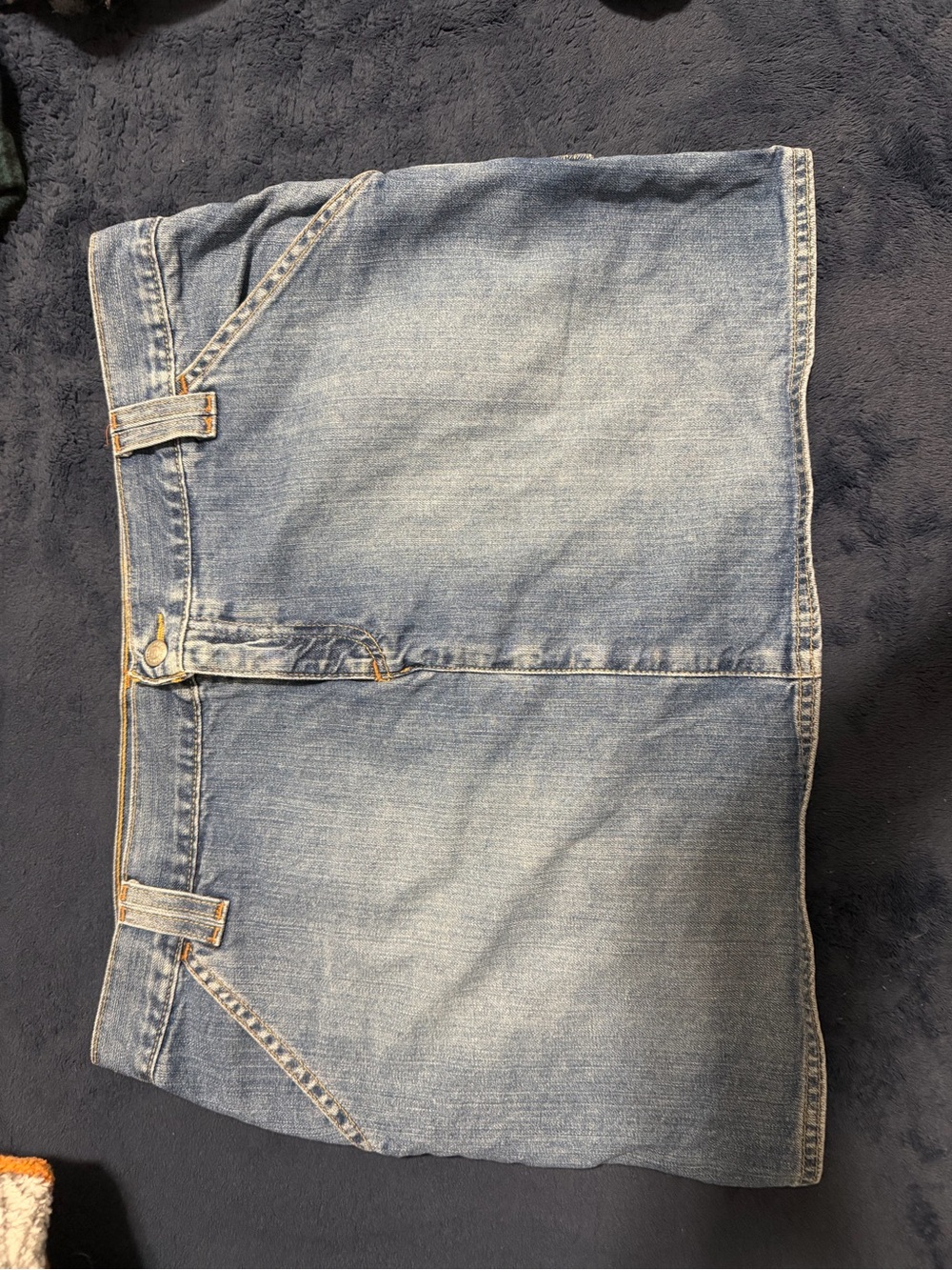 Light Blue Denim Jeans Skirt